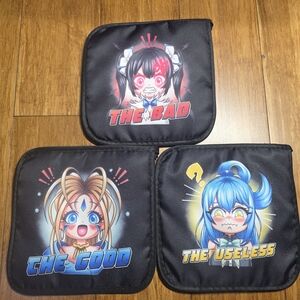 Okatu Box Hot Pads Set of 3 , Aqua, Hestia , Belladandy.